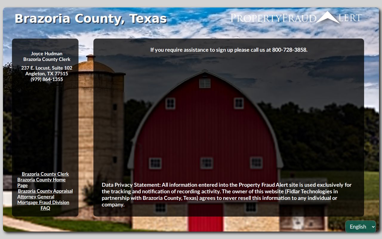 Pearland neighbors property-record research using the Brazoria County property-fraud alert service